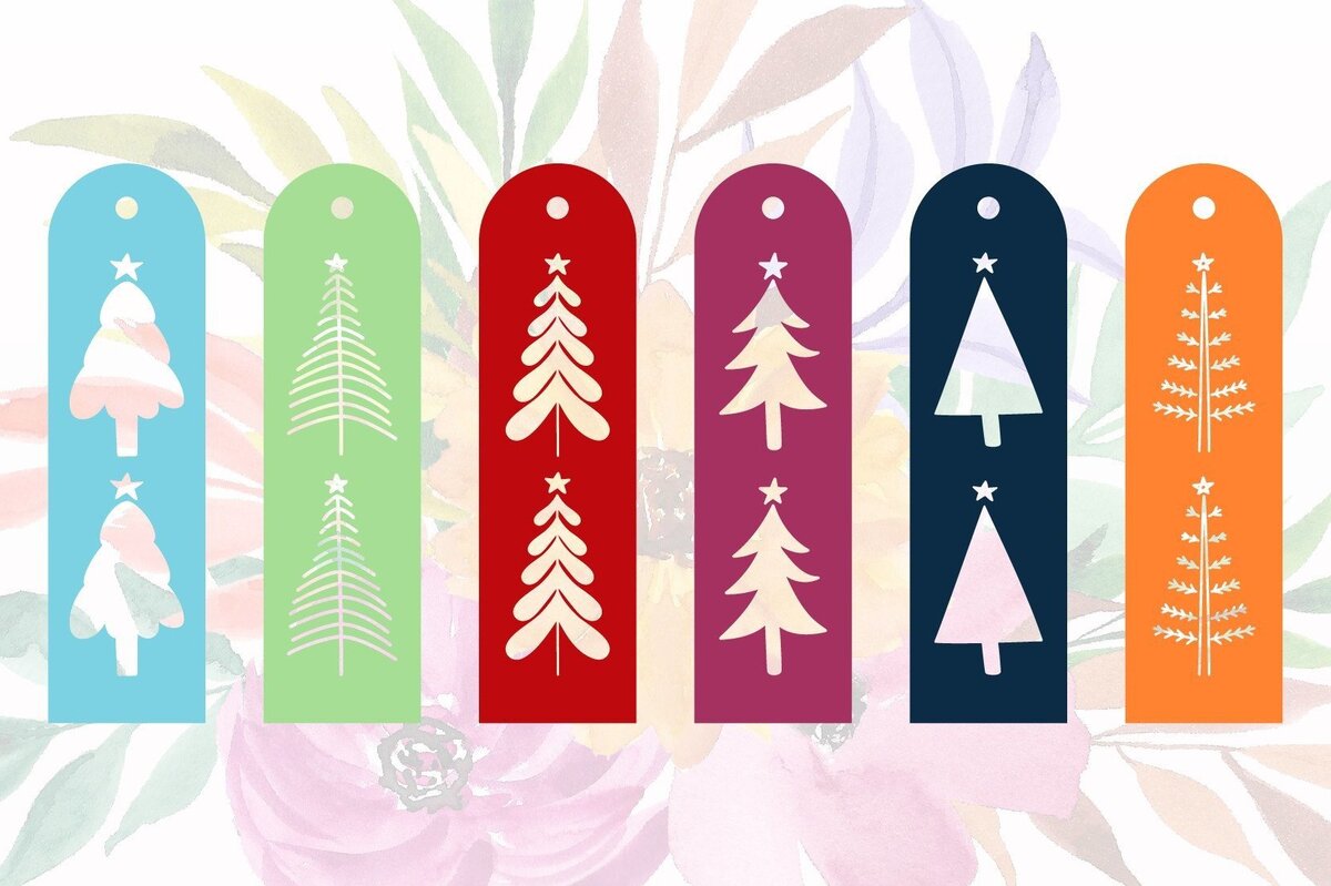 Σετ των 2 Intra απο ξύλο plywood 3mm-4mm πάχος Σελιδοδείκτες  / Paper Cut 7 Δίασταση 15x15 cm INTRAFABR-32809226