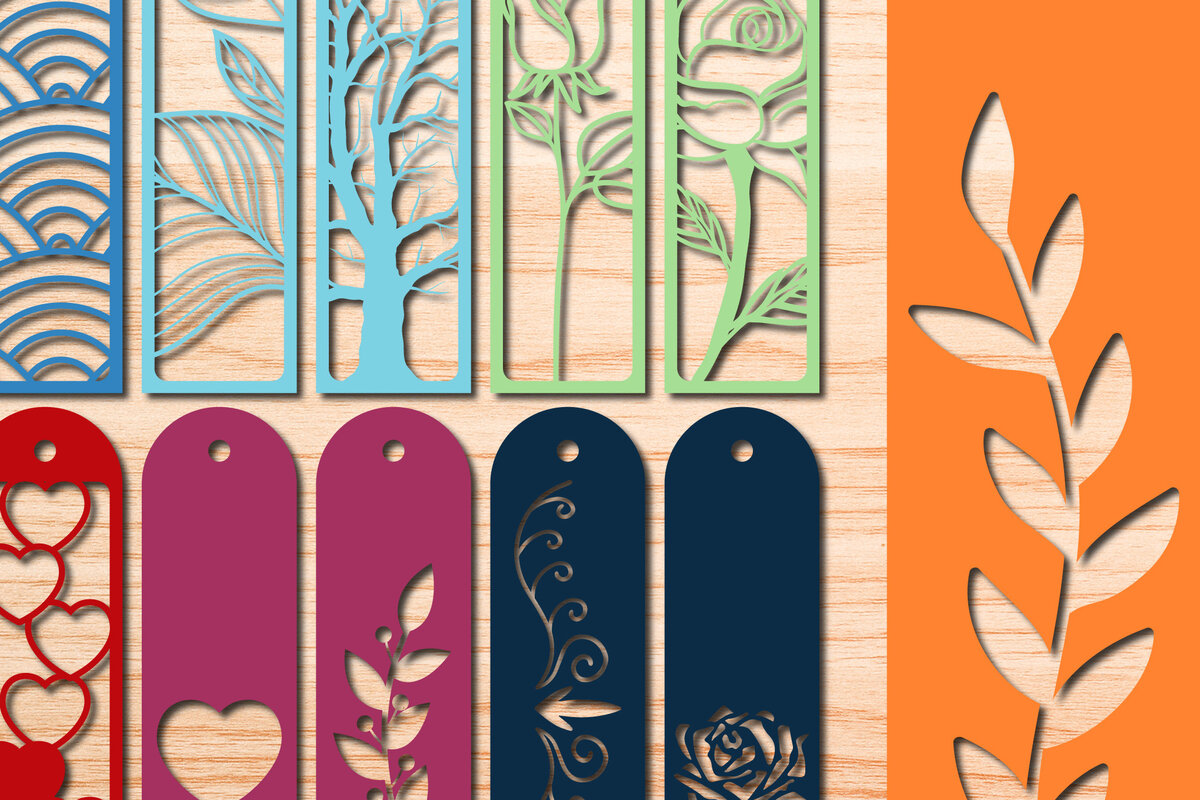 Σετ των 2 Intra απο ξύλο plywood 3mm-4mm πάχος Σελιδοδείκτες Paper Cut Mega Δίασταση 10x20 cm INTRAFABR-29421564