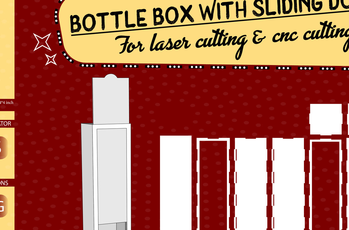 Intra απο ξύλο plywood 3mm-4mm πάχος Κουτί μπουκαλιών για Δίασταση 30x20 cm INTRAFABR-29668948