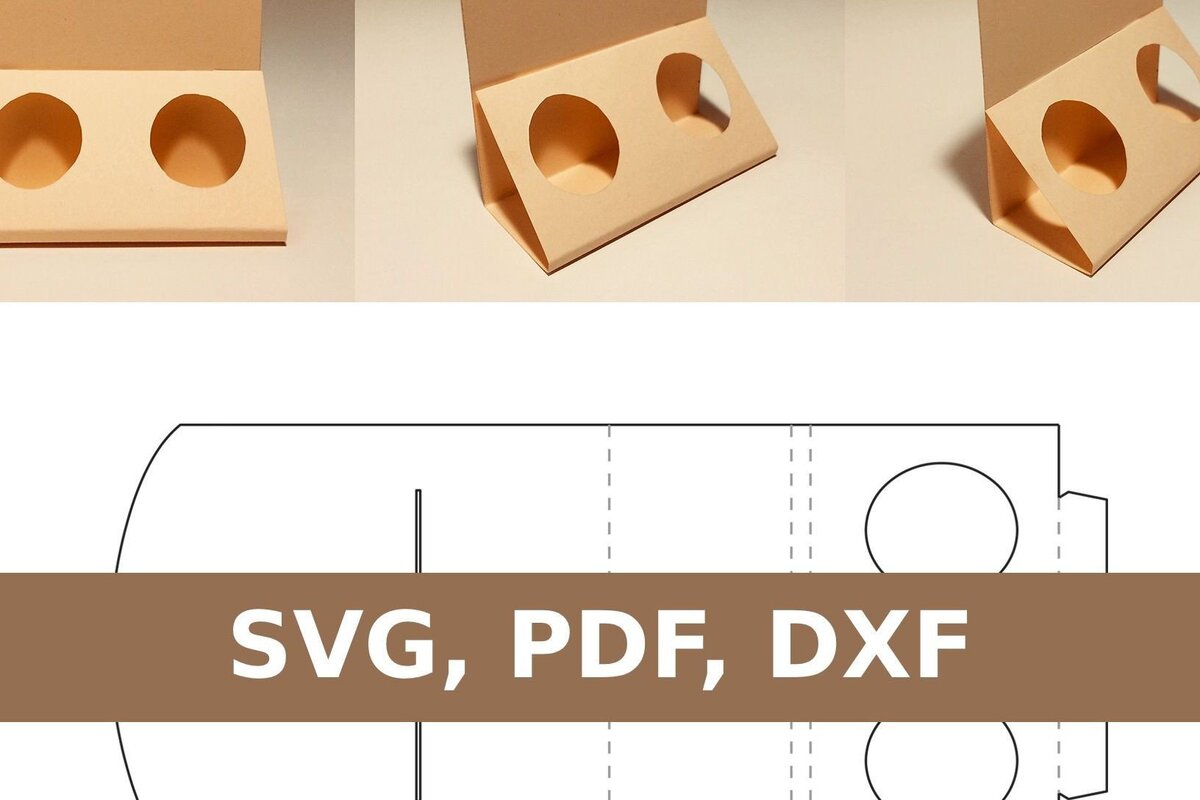 Σετ των 3 Intra απο ξύλο plywood 3mm-4mm πάχος Οθόνη μπουκαλιών, δύο βάσεις Δίασταση 10x10 cm INTRAFABR-33522220