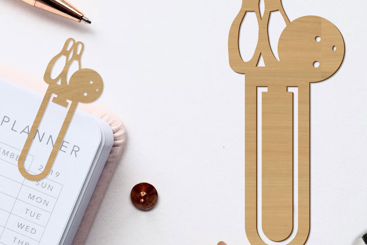 Σετ των 2 Intra απο ξύλο plywood 3mm-4mm πάχος Μπάλα μπόουλινγκ σελιδοδείκτης Papercut Δίασταση 10x20 cm INTRAFABR-97250568