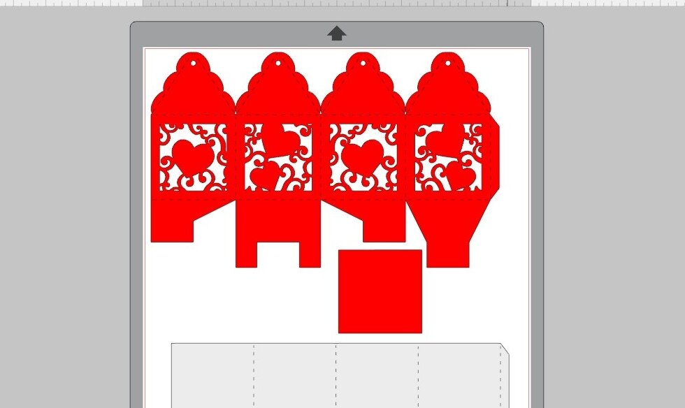 Σετ των 2 Intra απο ξύλο plywood 3mm-4mm πάχος ΑΡΧΕΙΑ ΚΟΨΗΣ BOX HEARTS ΗΜΕΡΑ ΤΟΥ ΒΑΛΕΝΤΙΝΟΥ Δίασταση 15x15 cm INTRAFABR-52754251