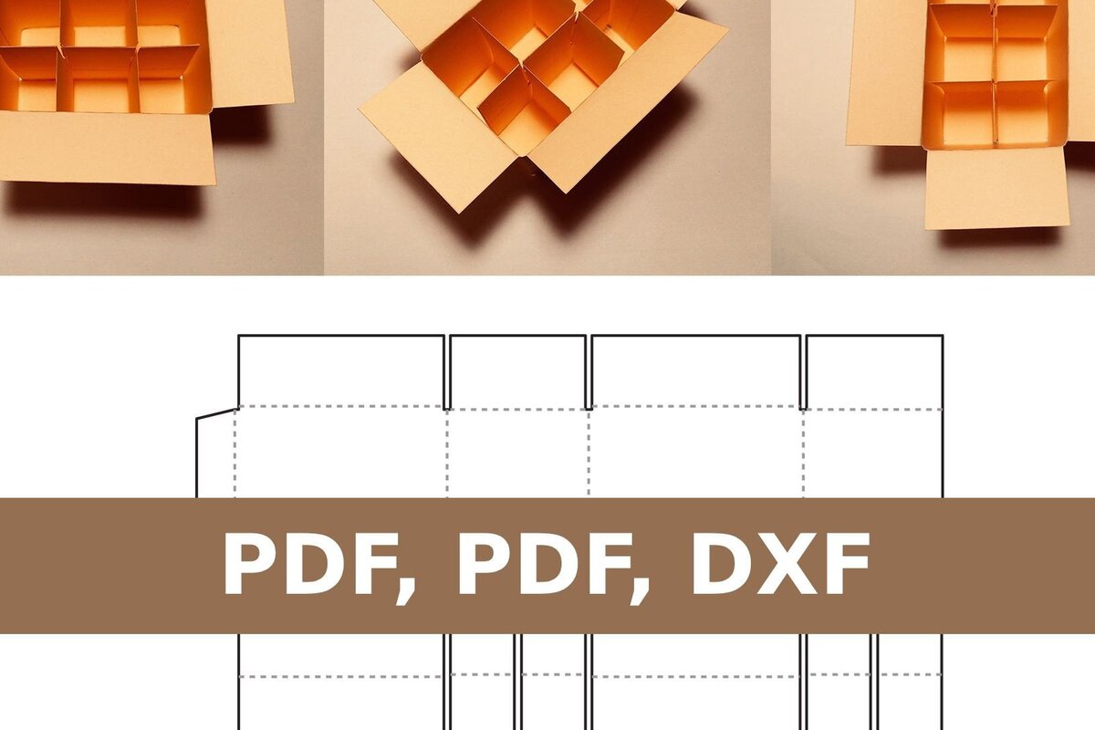 Intra απο ξύλο plywood 3mm-4mm πάχος Κουτί με θήκες Δίασταση 15x15 cm INTRAFABR-33523296