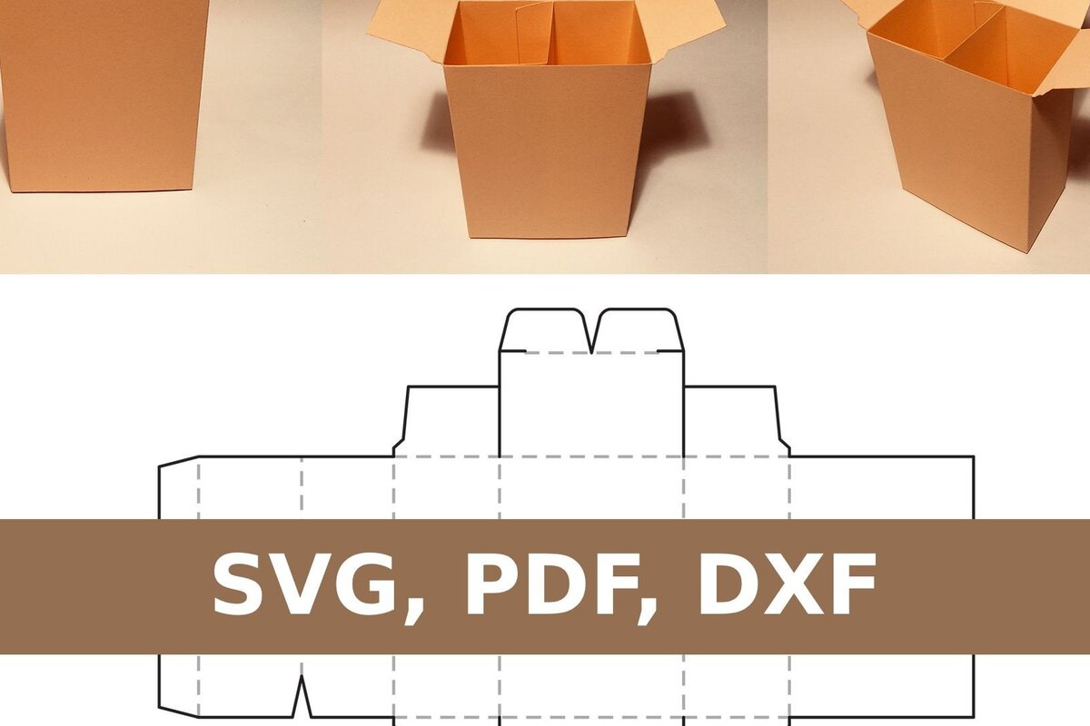 Σετ των 2 Intra απο ξύλο plywood 3mm-4mm πάχος Κουτί με διαχωριστικό Δίασταση 15x15 cm INTRAFABR-33522448