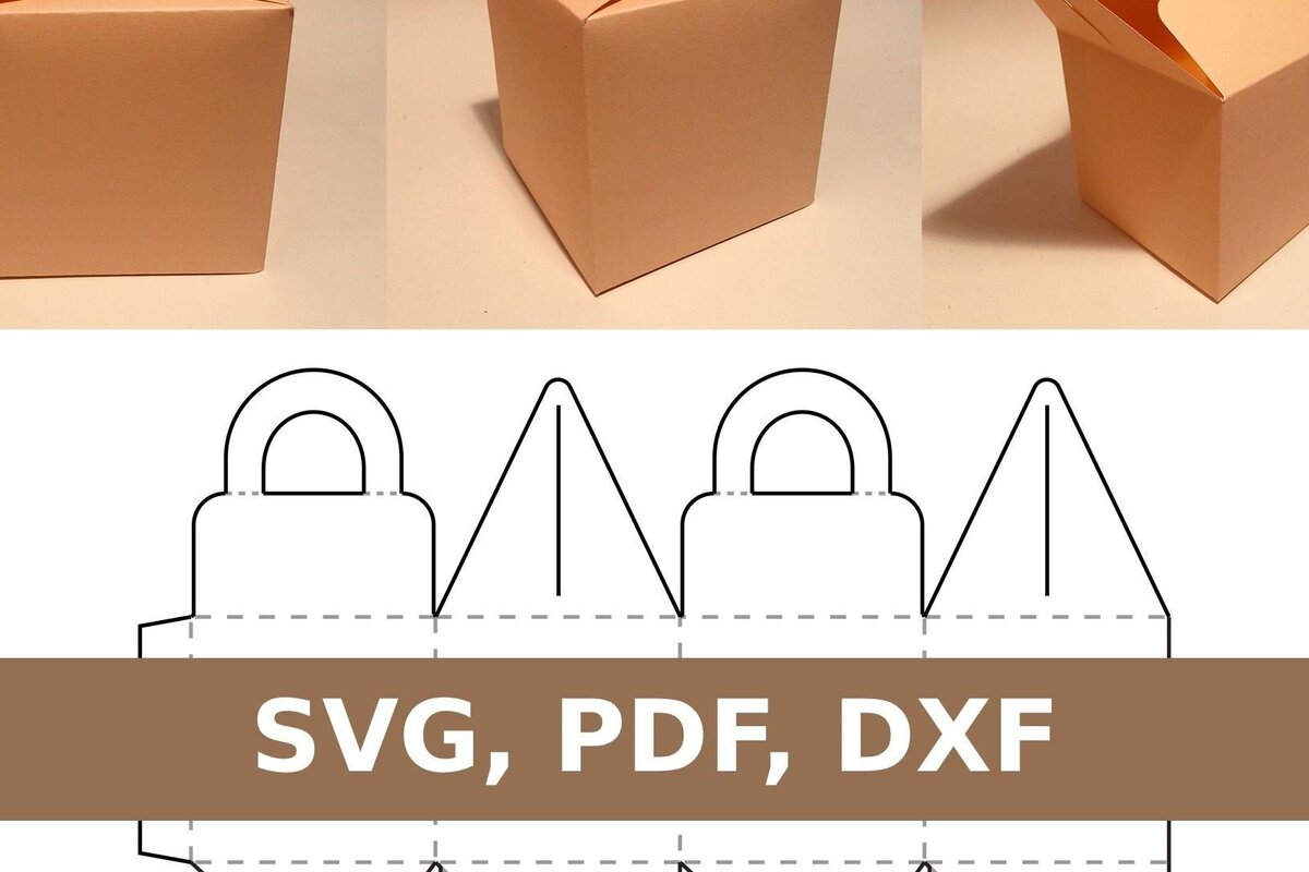 Σετ των 2 Intra απο ξύλο plywood 3mm-4mm πάχος Κουτί με χερούλι Δίασταση 15x15 cm INTRAFABR-33129528