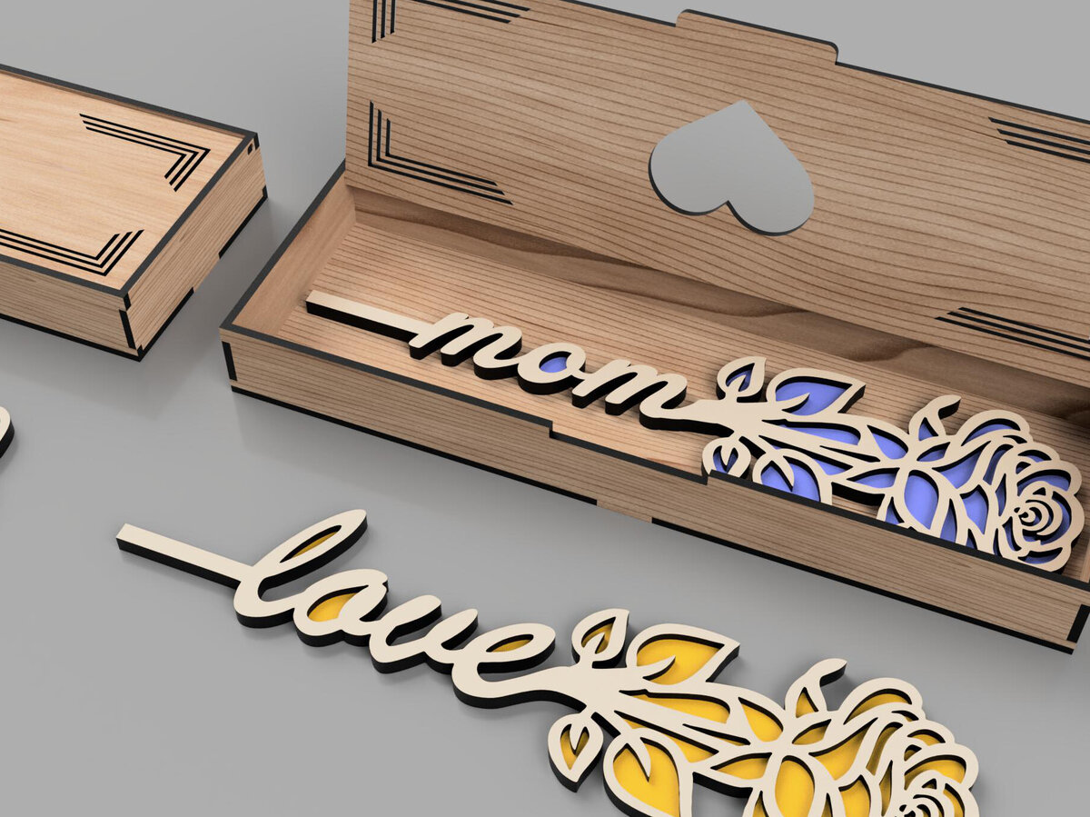 Σετ των 3 Intra απο ξύλο plywood 3mm-4mm πάχος Συσκευασμένα δώρο λουλουδιών Cut  Δίασταση 10x10 cm INTRAFABR-108552067