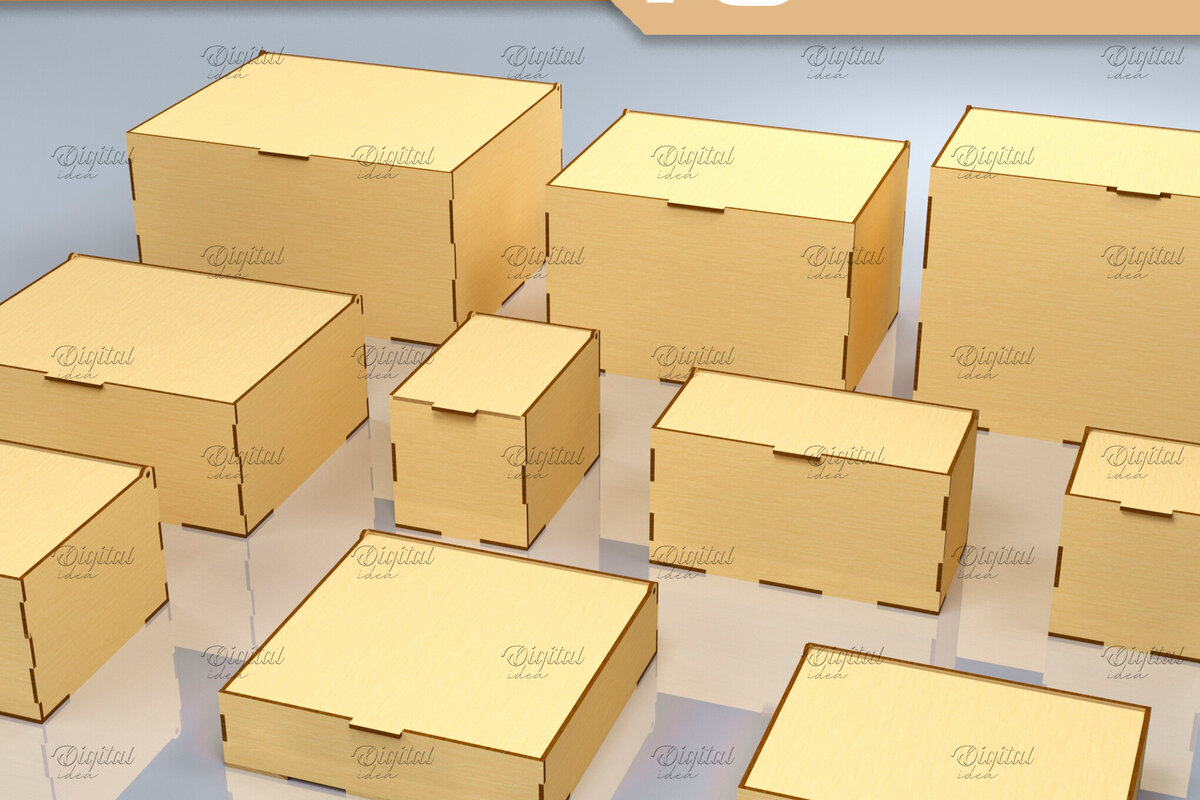 Intra απο ξύλο plywood 3mm-4mm πάχος Κουτιά με αναδιπλούμενο καπάκι. 3D  Δίασταση 30x20 cm INTRAFABR-83495056