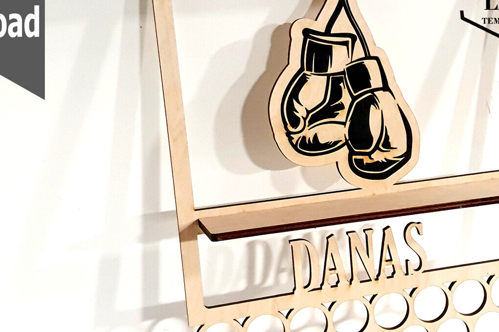 Intra απο ξύλο plywood 3mm-4mm πάχος Κάτοχος Μεταλλίου Πυγμαχίας | Δίασταση 30x20 cm INTRAFABR-115928770