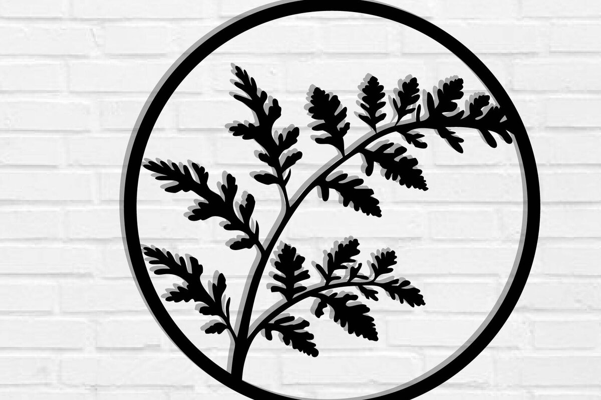 Intra απο ξύλο plywood 3mm-4mm πάχος Branch Metal Wall Art, Branch Δίασταση 40x40 cm INTRAFABR-119072789