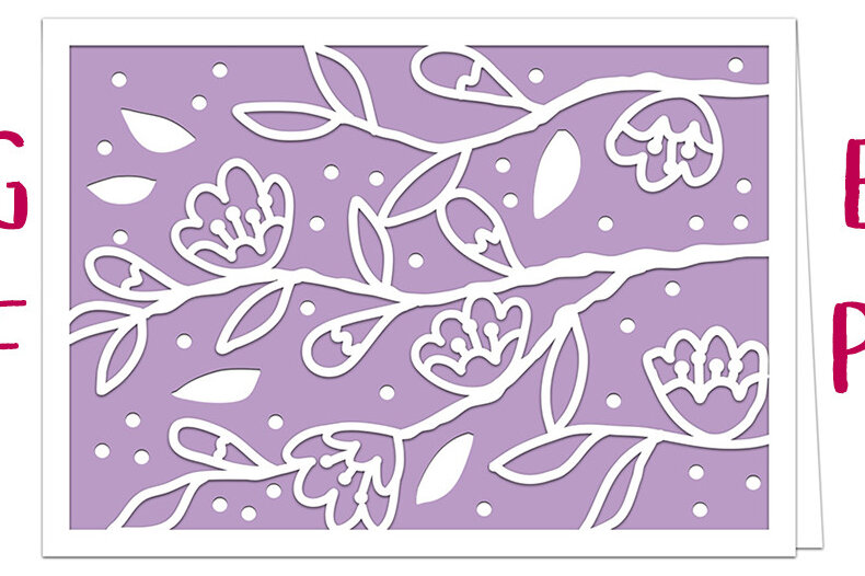 Σετ των 3 Intra απο ξύλο plywood 3mm-4mm πάχος αποκοπής για Branches and Blossom Card Δίασταση 5x7 cm INTRAFABR-11990705