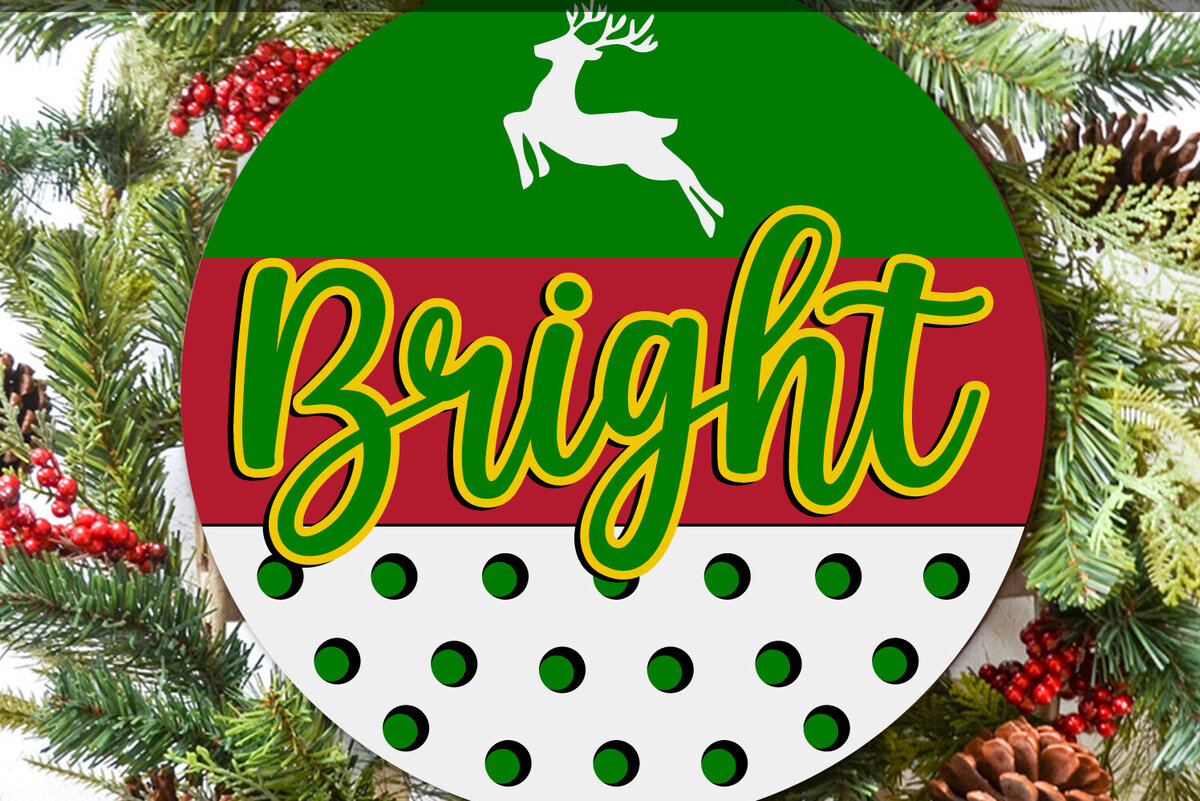 Σετ των 3 Intra απο ξύλο plywood 3mm-4mm πάχος Φωτεινό χριστουγεννιάτικο σχέδιο πινακίδας Δίασταση 8x8 cm INTRAFABR-118101504