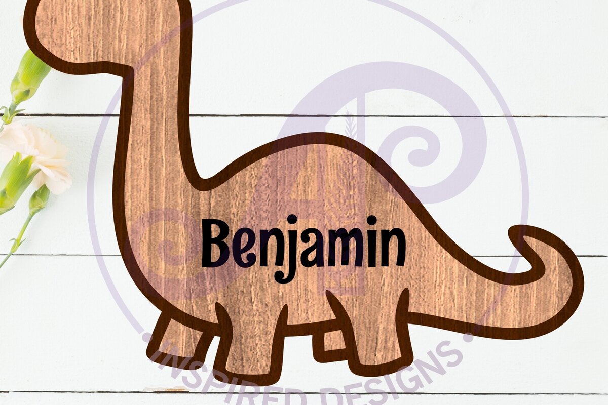 Σετ των 3 Intra απο ξύλο plywood 3mm-4mm πάχος Σημάδι επιπέδων περιγράμματος δεινοσαύρου Brontosaurus Δίασταση 6x6 cm INTRAFABR-110796710