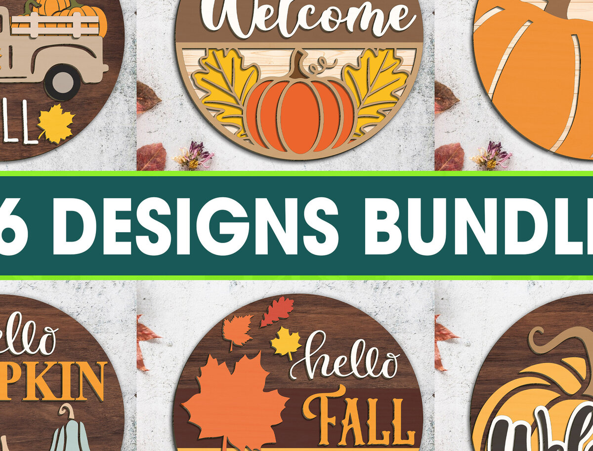 Intra απο ξύλο plywood 3mm-4mm πάχος Hello Fall Door Sign Cut File Δίασταση 30x30 cm INTRAFABR-100632943