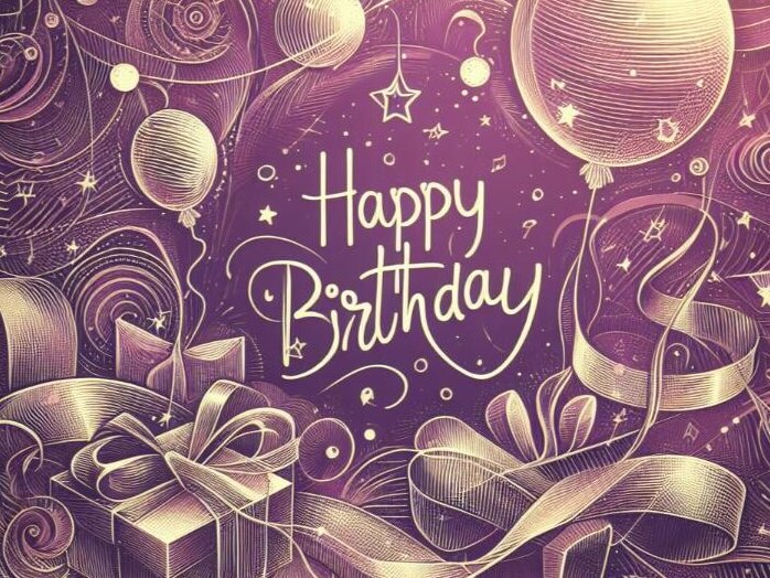 Σετ των 3 Intra απο ξύλο plywood 3mm-4mm πάχος Χαρούμενα γενέθλια Γραμμένο στο Δίασταση 8x8 cm INTRAFABR-98024738