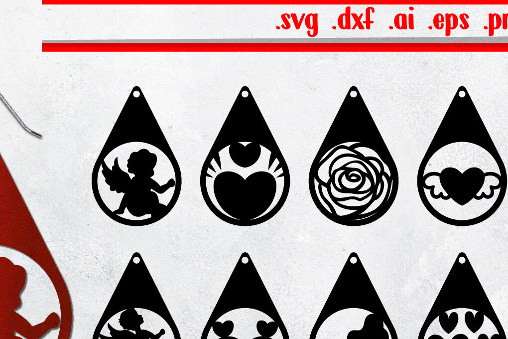 Σετ των 3 Intra απο ξύλο plywood 3mm-4mm πάχος Δέσμη | Σκουλαρίκια Αγίου Βαλεντίνου Δίασταση 3x3 cm INTRAFABR-57477940