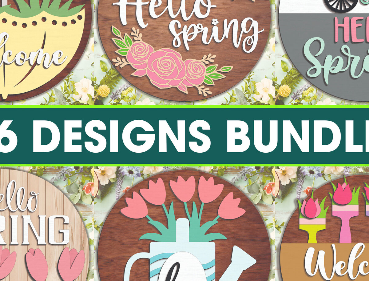 Intra απο ξύλο plywood 3mm-4mm πάχος Welcome Spring Sign - Break Jhon Δίασταση 30x30 cm INTRAFABR-95298783