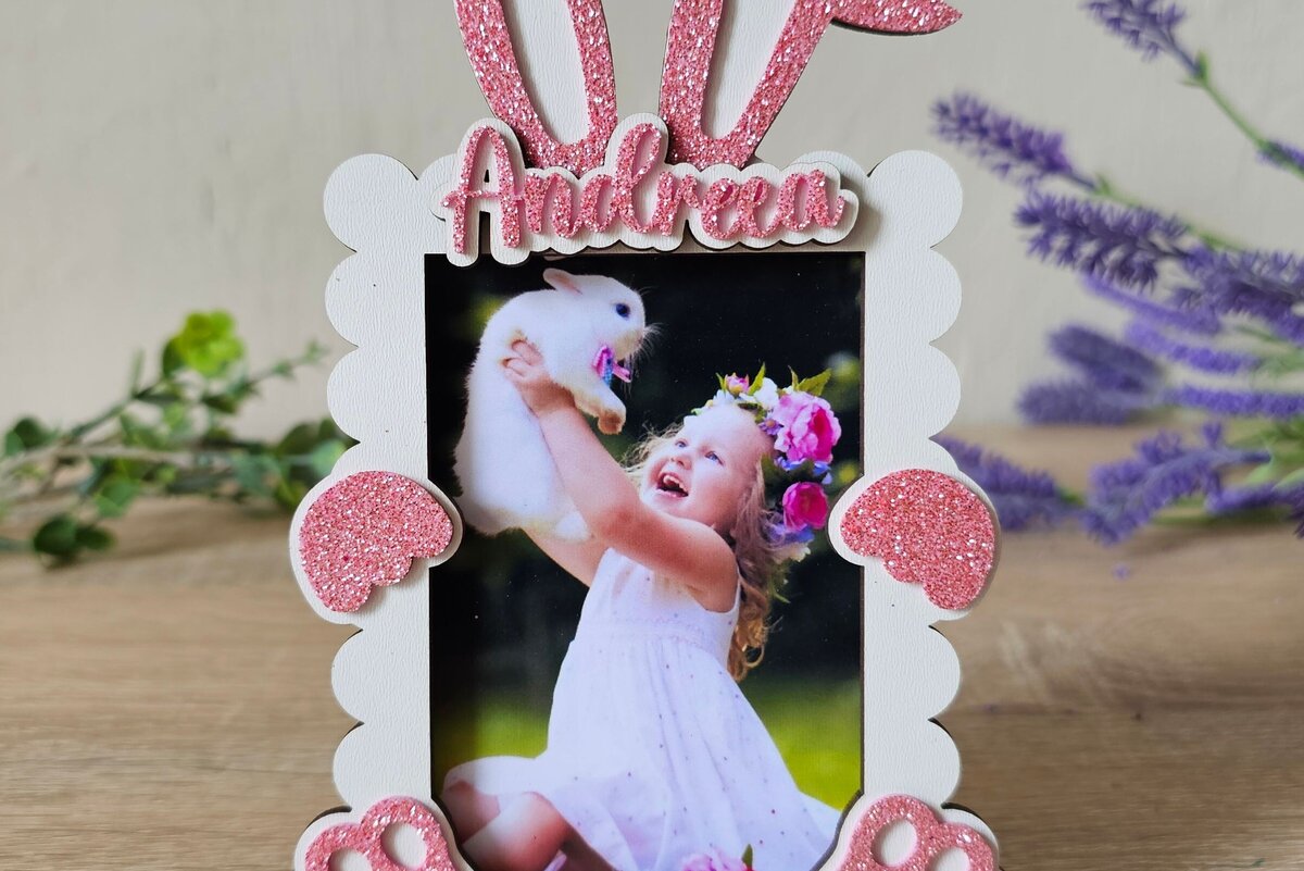 Σετ των 3 Intra απο ξύλο plywood 3mm-4mm πάχος Bunny Ears Κορνίζα φωτογραφιών | Δίασταση 3x3 cm INTRAFABR-119533593