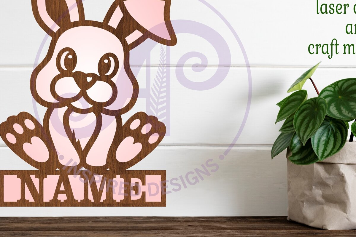 Σετ των 3 Intra απο ξύλο plywood 3mm-4mm πάχος Πρότυπο κοπής με λέιζερ Name Sign Δίασταση 6x6 cm INTRAFABR-82508225