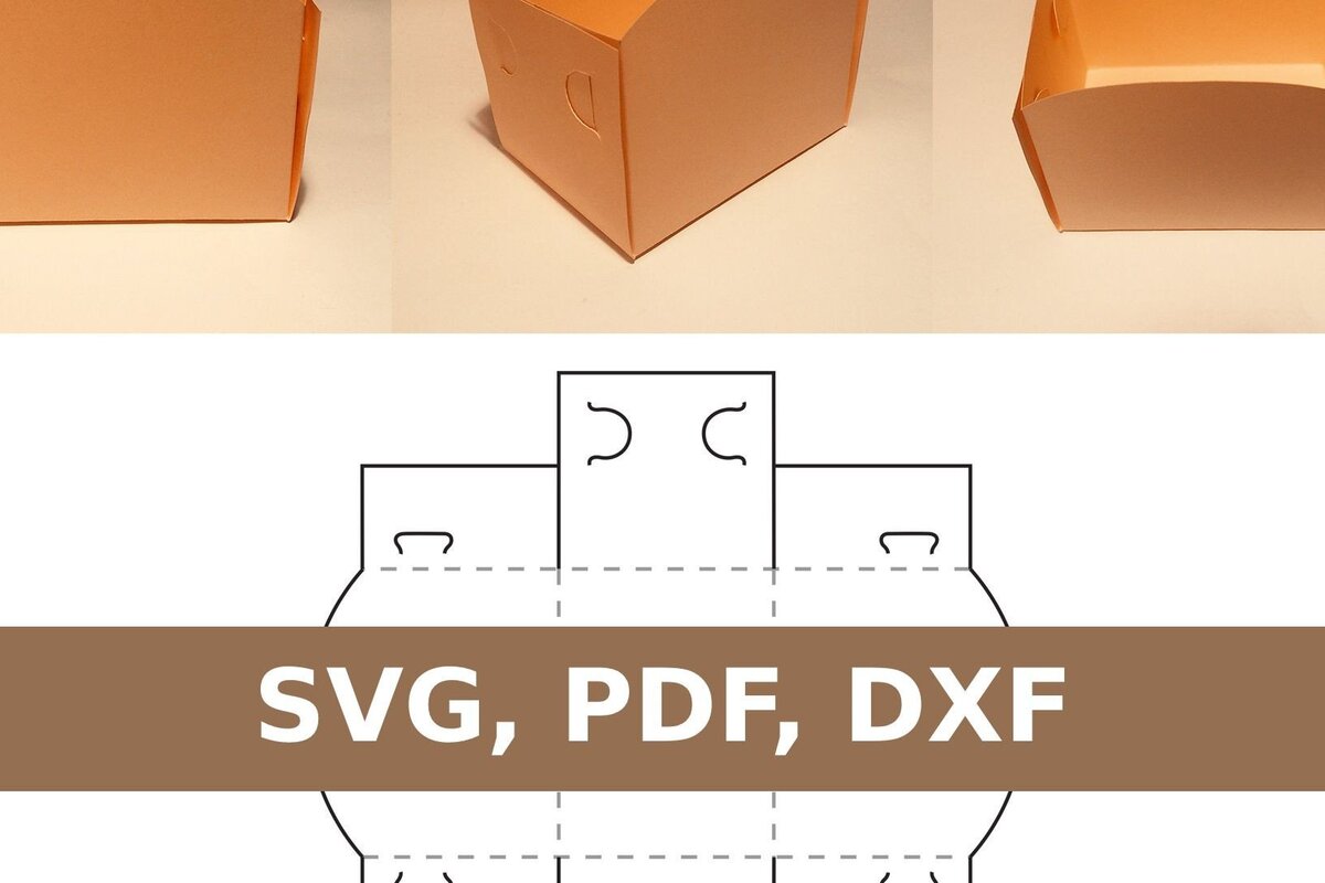 Σετ των 2 Intra απο ξύλο plywood 3mm-4mm πάχος Θήκη για Burger Δίασταση 15x15 cm INTRAFABR-33524563