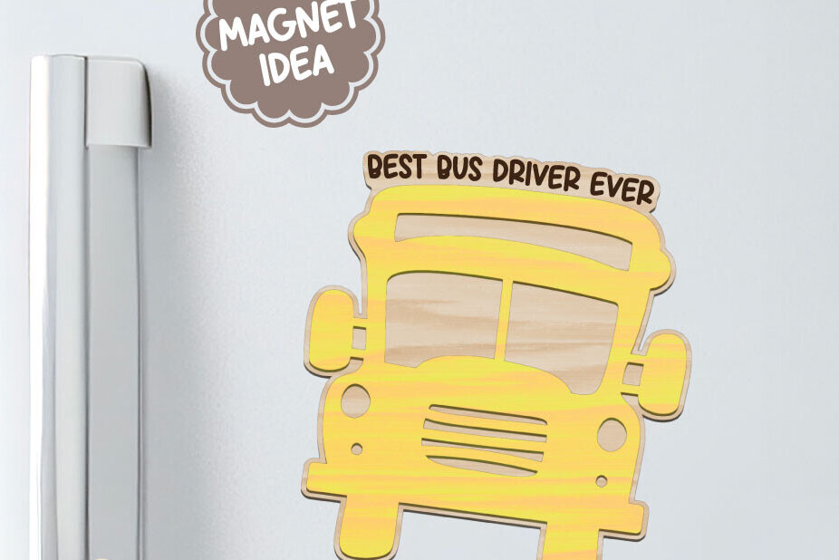 Intra απο ξύλο plywood 3mm-4mm πάχος Bus Driver Magnet για ters Δίασταση 30x20 cm INTRAFABR-106322706