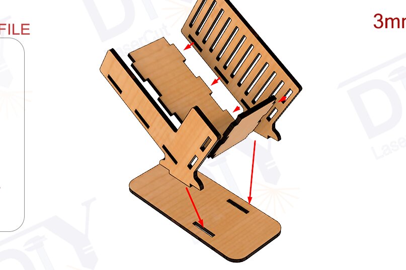 Σετ των 2 Intra απο ξύλο plywood 3mm-4mm πάχος Κάτοχος επαγγελματικής κάρτας Δίασταση 15x15 cm INTRAFABR-110833816
