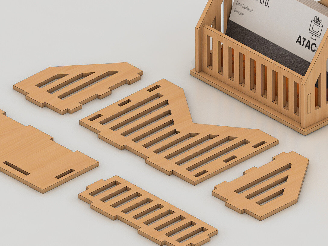 Intra απο ξύλο plywood 3mm-4mm πάχος Θήκη επαγγελματικής κάρτας για Lightburn 103 Δίασταση 30x20 cm INTRAFABR-60960917