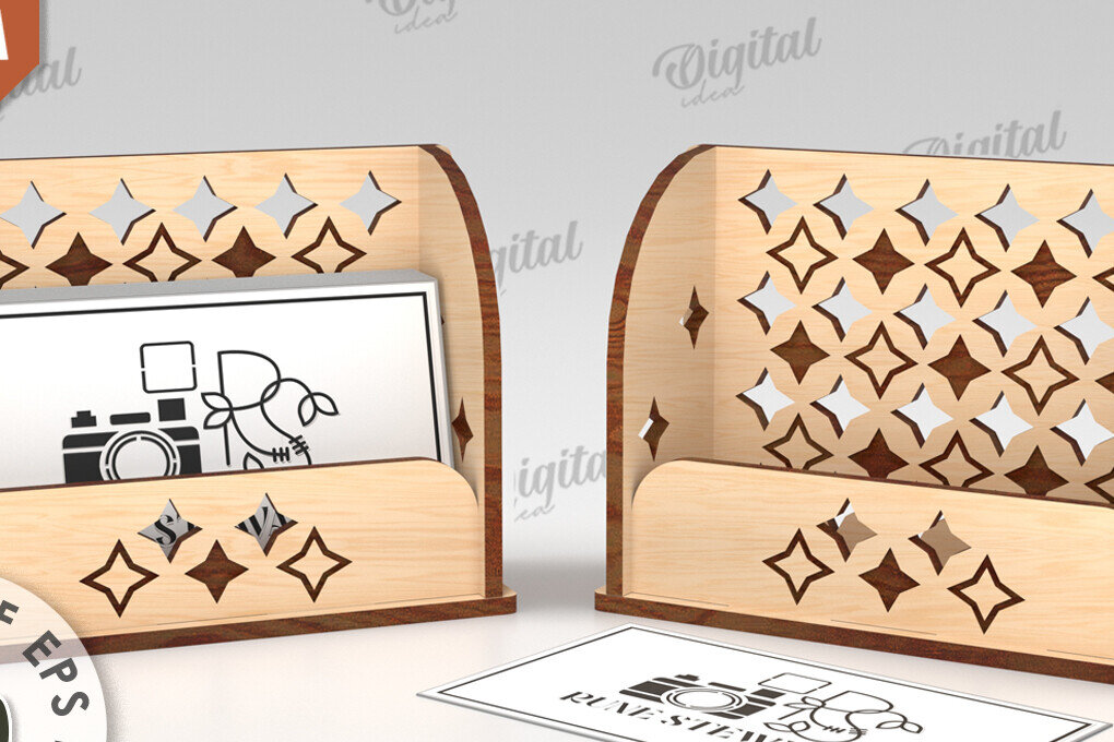 Intra απο ξύλο plywood 3mm-4mm πάχος θήκης επαγγελματικής κάρτας Δίασταση 30x20 cm INTRAFABR-111292380