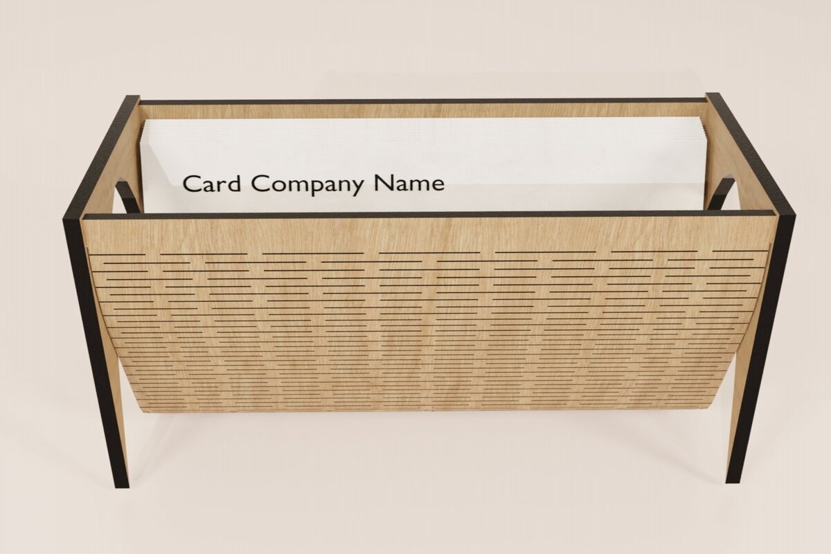 Intra απο ξύλο plywood 3mm-4mm πάχος κοπής με λέιζερ θήκη επαγγελματικής κάρτας Δίασταση 30x20 cm INTRAFABR-113818059