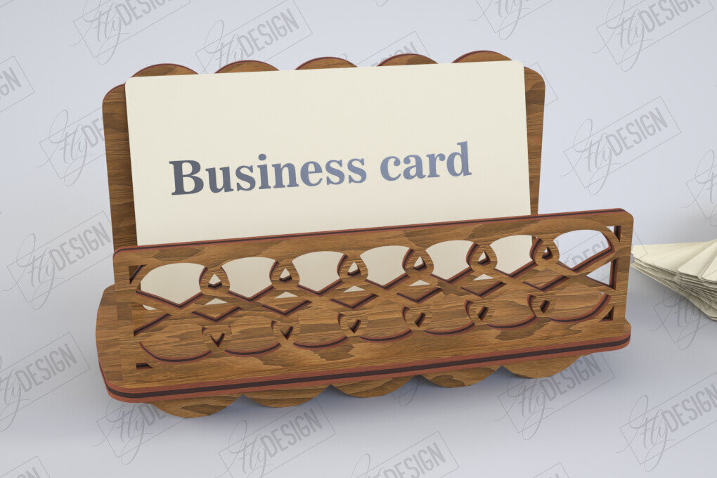 Σετ των 3 Intra απο ξύλο plywood 3mm-4mm πάχος Βάση επαγγελματικής κάρτας Cut  | Γραφείο Δίασταση 15x15 cm INTRAFABR-122670163