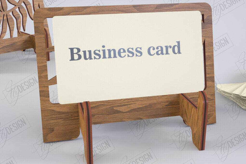 Σετ των 3 Intra απο ξύλο plywood 3mm-4mm πάχος Βάση επαγγελματικής κάρτας Cut  | Γραφείο Δίασταση 15x15 cm INTRAFABR-122464976