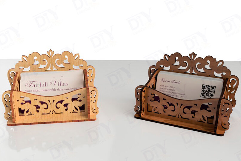 Intra απο ξύλο plywood 3mm-4mm πάχος κοπής με λέιζερ θήκη επαγγελματικής κάρτας Δίασταση 15x15 cm INTRAFABR-118133718