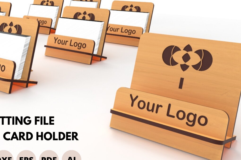 Σετ των 2 Intra απο ξύλο plywood 3mm-4mm πάχος Βάση επαγγελματικής κάρτας κοπής με λέιζερ Δίασταση 15x15 cm INTRAFABR-79086782