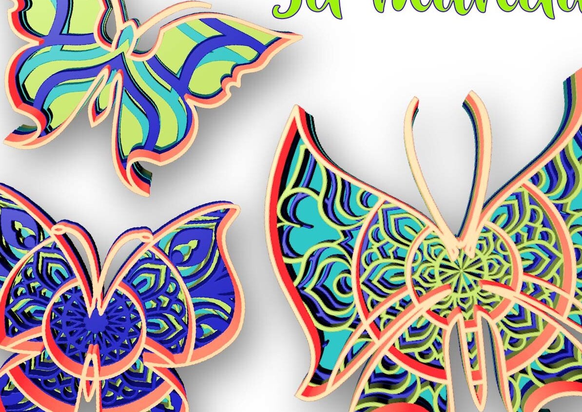 Intra απο ξύλο plywood 3mm-4mm πάχος πεταλούδας Δίασταση 30x20 cm INTRAFABR-29112833