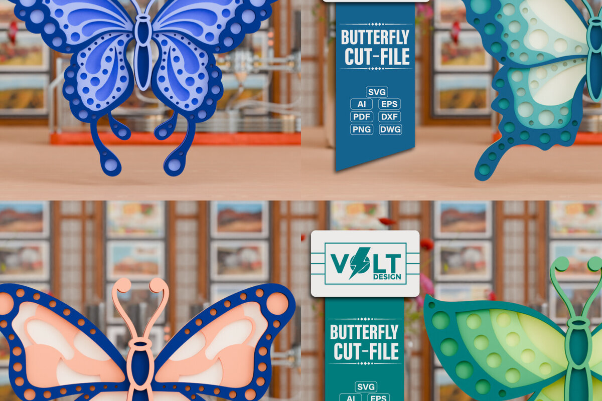 Intra απο ξύλο plywood 3mm-4mm πάχος ΠΕΤΑΛΙΑ 3D Crafting File BNDLE Δίασταση 20x30 cm INTRAFABR-97931600