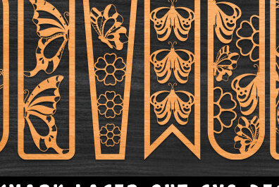 Intra απο ξύλο plywood 3mm-4mm πάχος Πεταλούδα σελιδοδείκτης Design Δίασταση 40x40 cm INTRAFABR-69853238