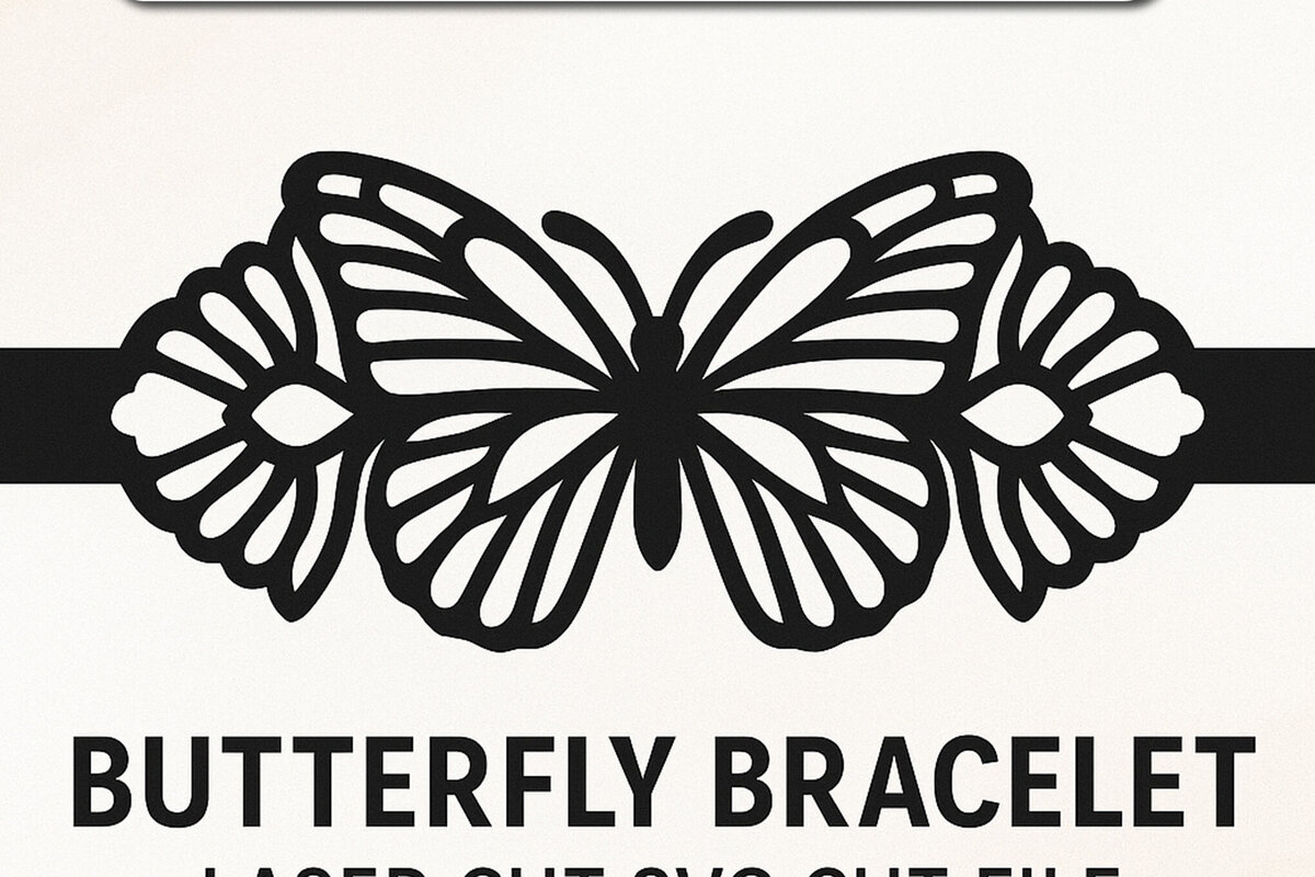 Σετ των 3 Intra απο ξύλο plywood 3mm-4mm πάχος Βραχιόλι πεταλούδας με Cut Fil Δίασταση 5x5 cm INTRAFABR-120575667