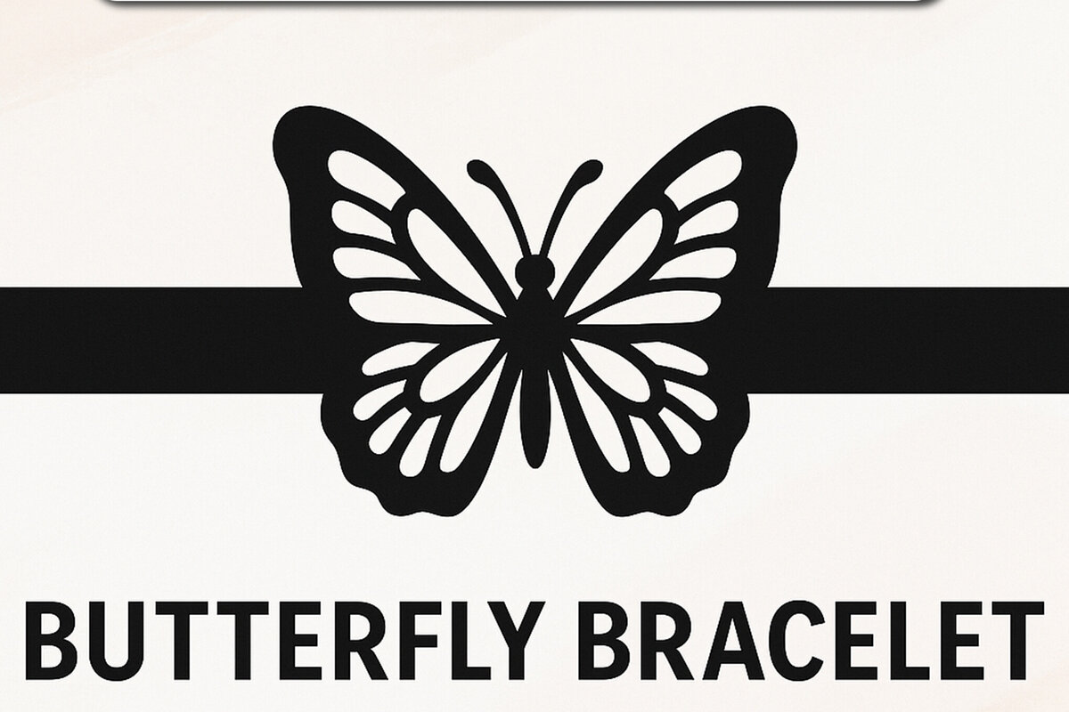 Σετ των 3 Intra απο ξύλο plywood 3mm-4mm πάχος Βραχιόλι πεταλούδας με Cut Fil Δίασταση 5x5 cm INTRAFABR-120575923