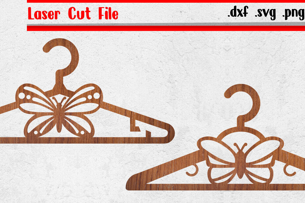 Intra απο ξύλο plywood 3mm-4mm πάχος Κρεμάστρα ρούχων Butterfly κοπής με λέιζερ Δίασταση 30x20 cm INTRAFABR-119350501