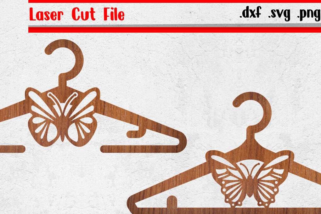 Intra απο ξύλο plywood 3mm-4mm πάχος Κρεμάστρα ρούχων Butterfly κοπής με λέιζερ Δίασταση 30x20 cm INTRAFABR-117156219