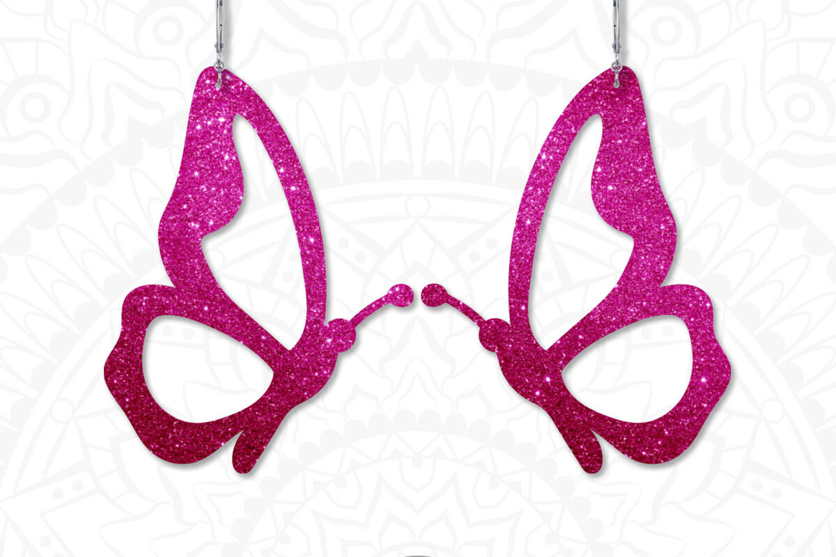 Σετ των 3 Intra απο ξύλο plywood 3mm-4mm πάχος Σκουλαρίκι πεταλούδας για Δίασταση 3x3 cm INTRAFABR-64666788