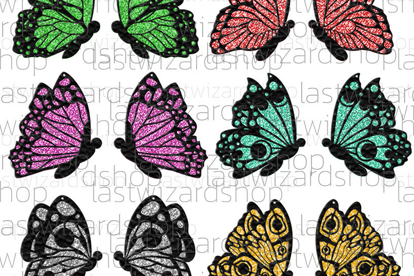 Σετ των 3 Intra απο ξύλο plywood 3mm-4mm πάχος Πακέτα σκουλαρίκια πεταλούδα , Mothers Δίασταση 3x3 cm INTRAFABR-25329390