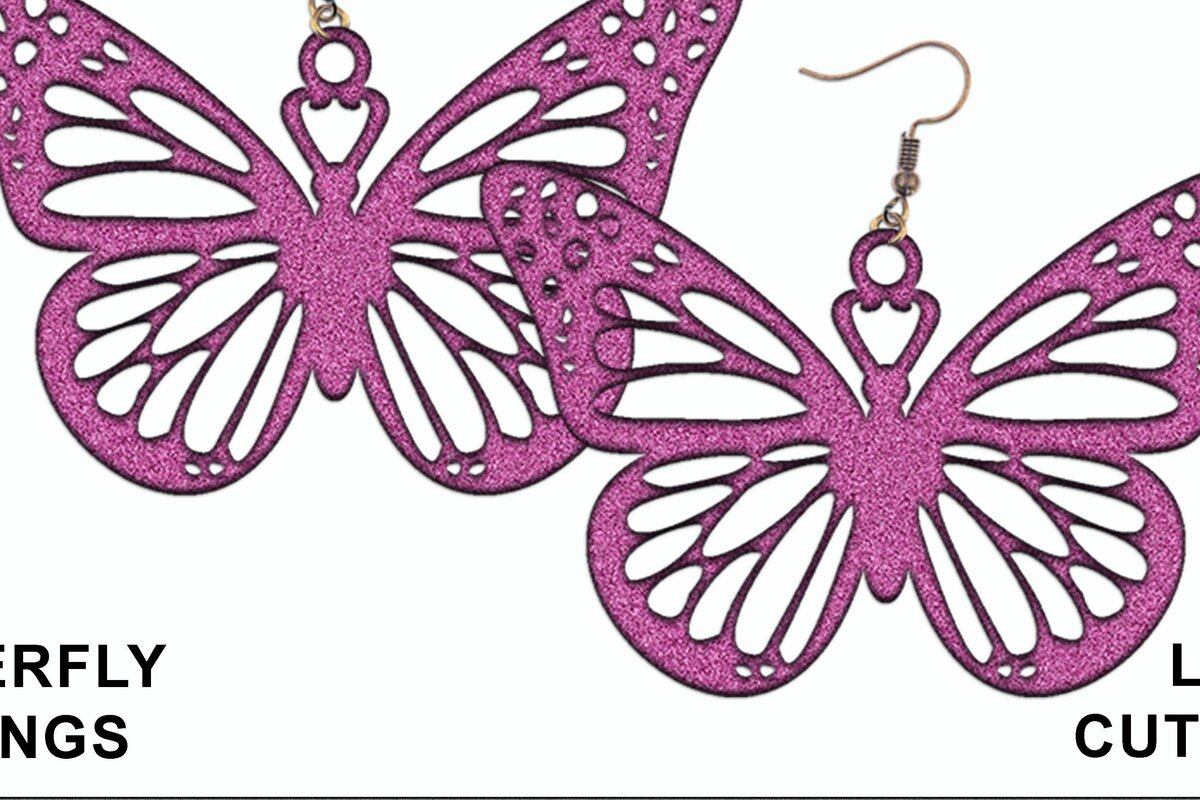 Σετ των 3 Intra απο ξύλο plywood 3mm-4mm πάχος Σκουλαρίκια πεταλούδα Δίασταση 3x3 cm INTRAFABR-31899575