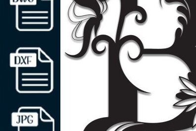 Intra απο ξύλο plywood 3mm-4mm πάχος Butterfly Floral Alphabet B Δίασταση 30x20 cm INTRAFABR-35709022