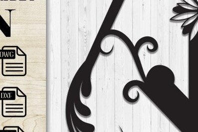 Intra απο ξύλο plywood 3mm-4mm πάχος Butterfly Floral Alphabet N Δίασταση 30x20 cm INTRAFABR-35741498