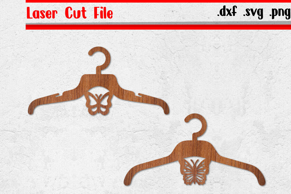 Intra απο ξύλο plywood 3mm-4mm πάχος Κρεμάστρα ρούχων πεταλούδα κοπής με λέιζερ Δίασταση 30x20 cm INTRAFABR-116643525