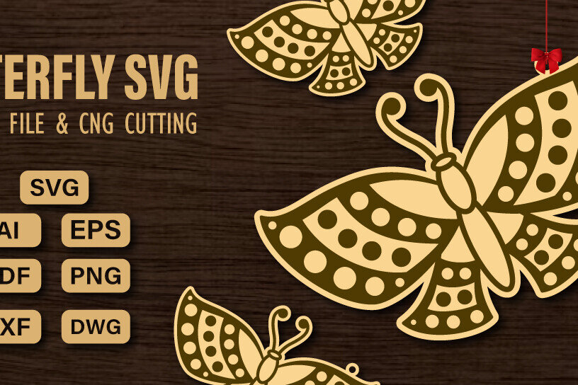 Intra απο ξύλο plywood 3mm-4mm πάχος  πεταλούδας και κοπής CNC Δίασταση 20x30 cm INTRAFABR-98741615