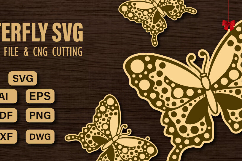 Intra απο ξύλο plywood 3mm-4mm πάχος  πεταλούδας και κοπής CNC Δίασταση 20x30 cm INTRAFABR-98741649