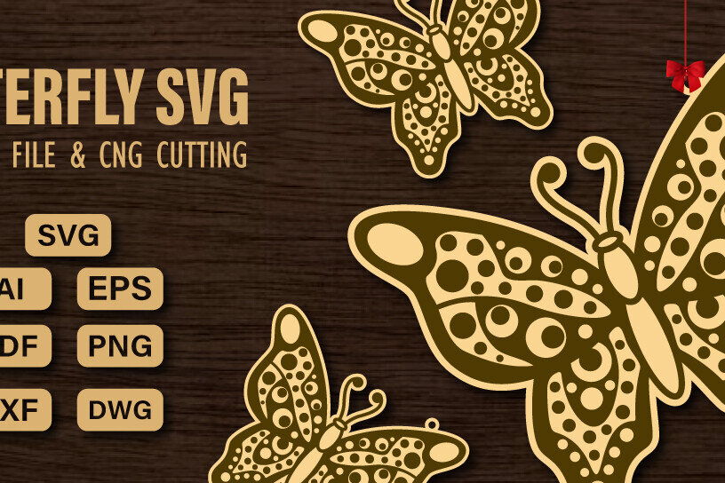 Intra απο ξύλο plywood 3mm-4mm πάχος  πεταλούδας και κοπής CNC Δίασταση 20x30 cm INTRAFABR-98741744