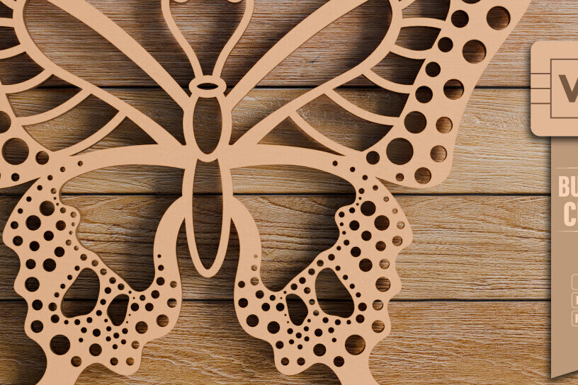 Intra απο ξύλο plywood 3mm-4mm πάχος  πεταλούδας και κοπής CNC Δίασταση 20x30 cm INTRAFABR-98933592