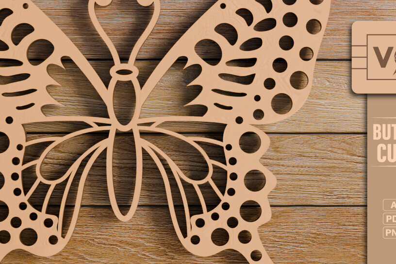 Intra απο ξύλο plywood 3mm-4mm πάχος  πεταλούδας και κοπής CNC Δίασταση 20x30 cm INTRAFABR-98933766